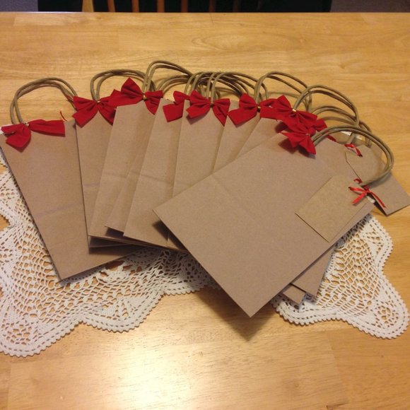 Farmhouse Rustic Christmas Bags Lot - Picture 1 of 4